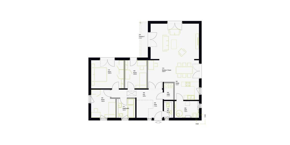 Einfamilienhaus Roetgen - 5 Zimmer, 133 m&sup2;, 420.798&euro; | Angebot:26817015