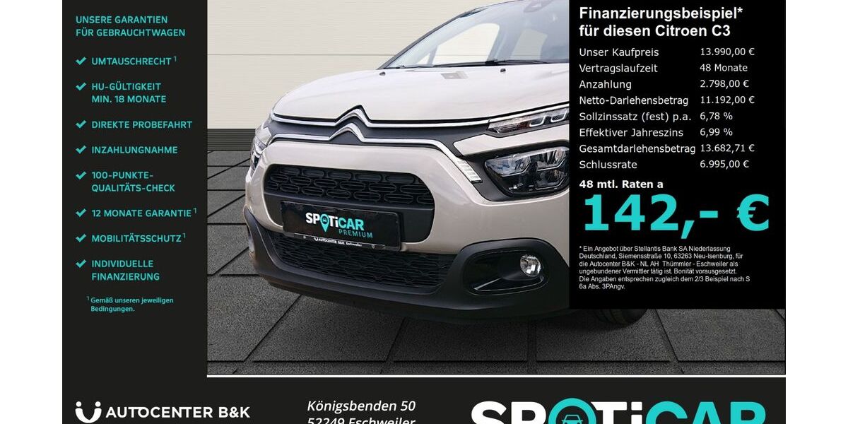 Citroen C3 41.531 km 13.990 &euro; Eschweiler 52249