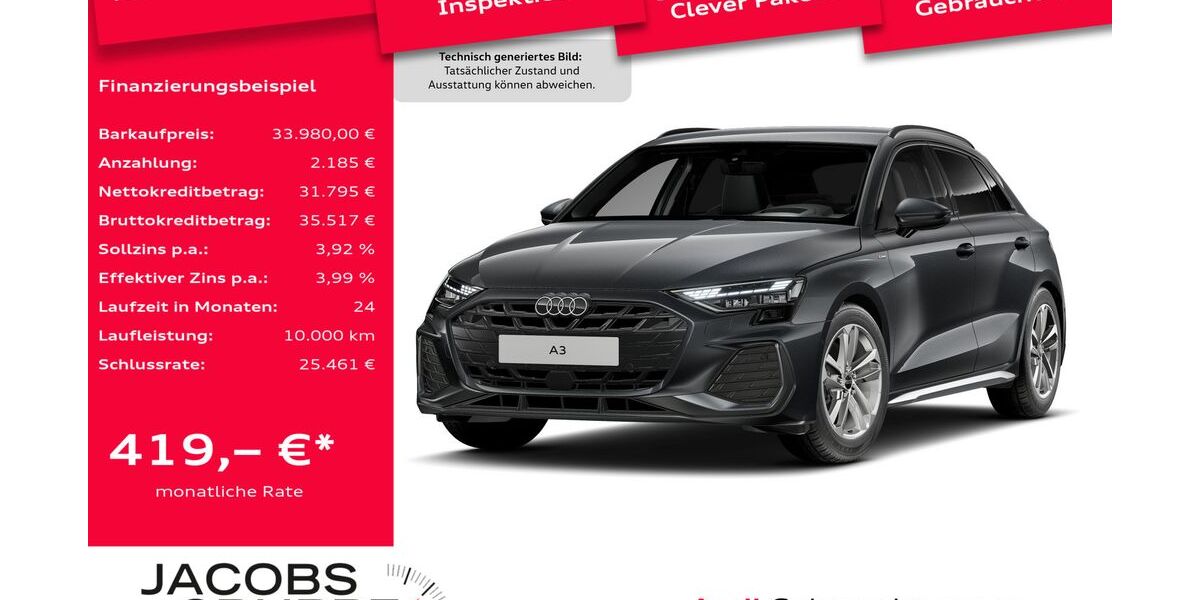 Audi A3 2.338 km 33.980 &euro; Heinsberg 52525