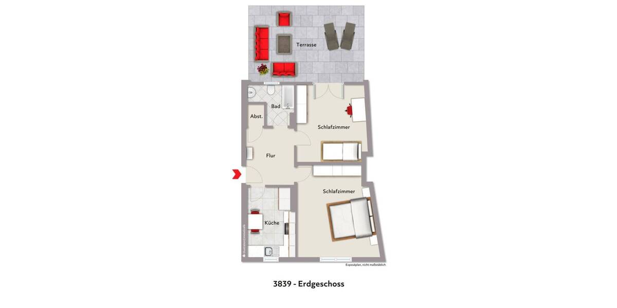 Etagenwohnung Aachen Aachen-Mitte - 2 Zimmer, 58 m&sup2;, 229.000&euro; | Angebot:26176683