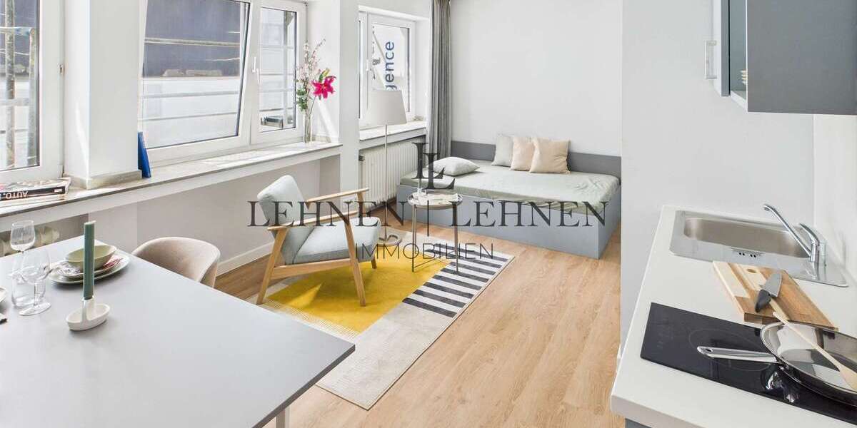 Etagenwohnung Aachen Frankenberger Viertel - 1 Zimmer, 39 m&sup2;, 690&euro; | Angebot:23847822