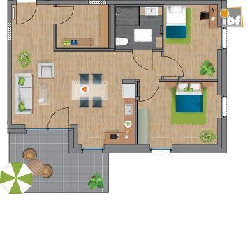 Etagenwohnung Alsdorf - 3 Zimmer, 90 m&sup2;, 1.123&euro; | Angebot:24989443