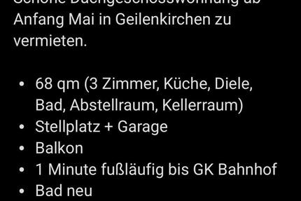 Wohnung Übach-Palenberg Palenberg - 3 Zimmer, 68 m&sup2;, 680&euro; | Angebot:26019132