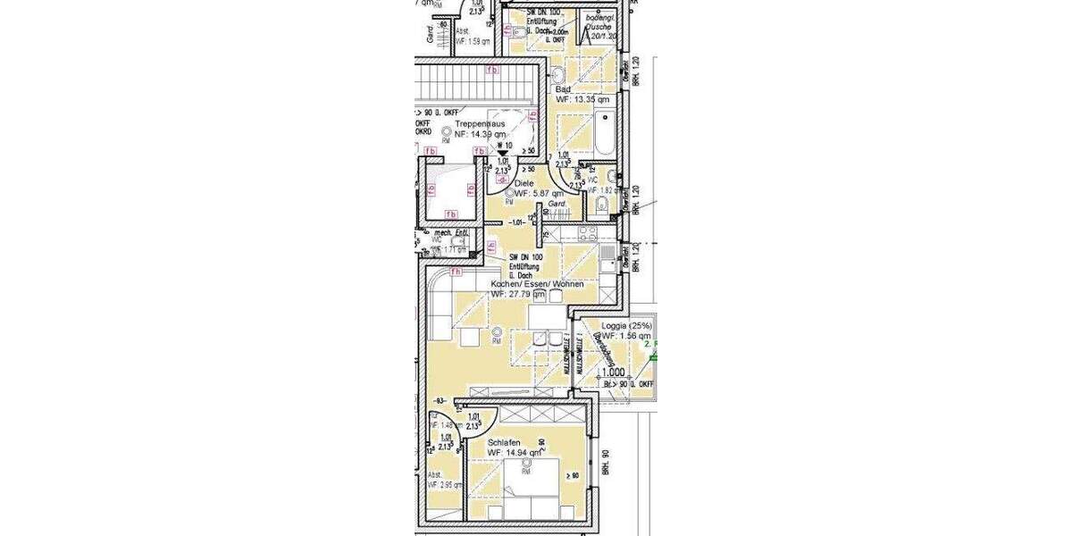 Etagenwohnung Geilenkirchen / Niederheid Tripsrath - 2 Zimmer, 70 m&sup2;, 295.100&euro; | Angebot:25687020