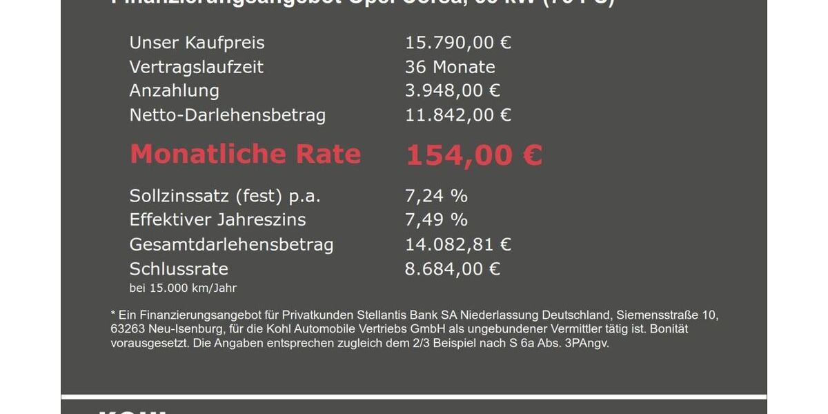 Opel Corsa 16.473 km 15.790 &euro; Aachen 52078