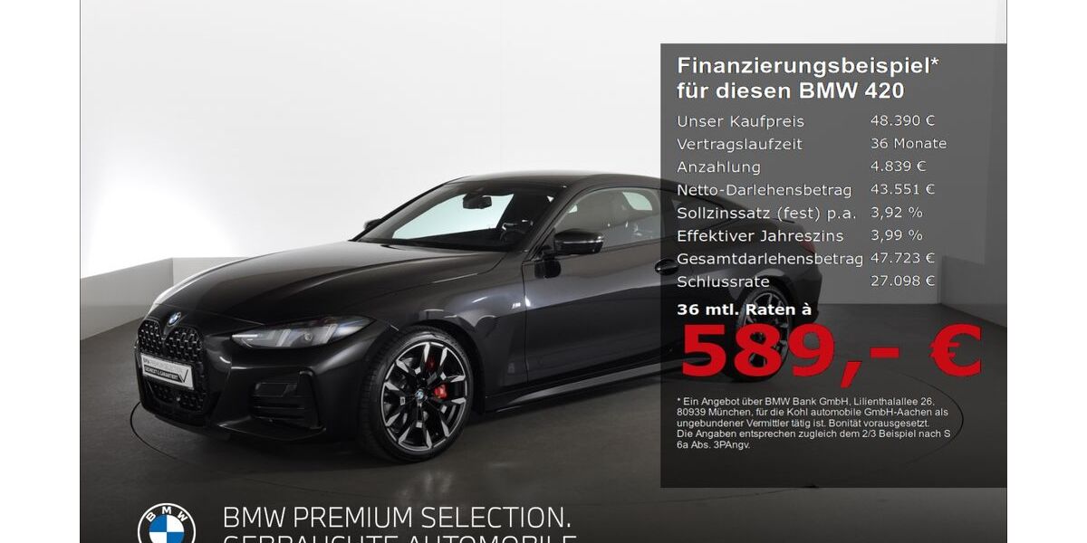 BMW 420 10.402 km 48.390 &euro; Aachen 52078