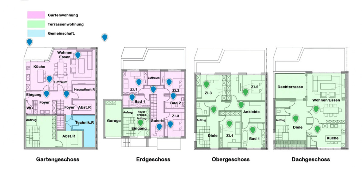 Terrassenwohnung Aachen Aachen-Mitte - 5 Zimmer, 229 m&sup2;, 1.374.000&euro; | Angebot:26712716