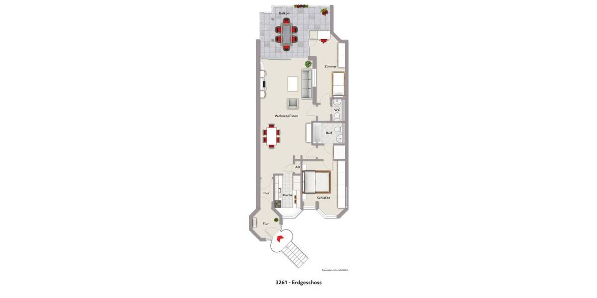 Etagenwohnung Aachen Aachen-Mitte - 3 Zimmer, 108 m&sup2;, 299.000&euro; | Angebot:26192132