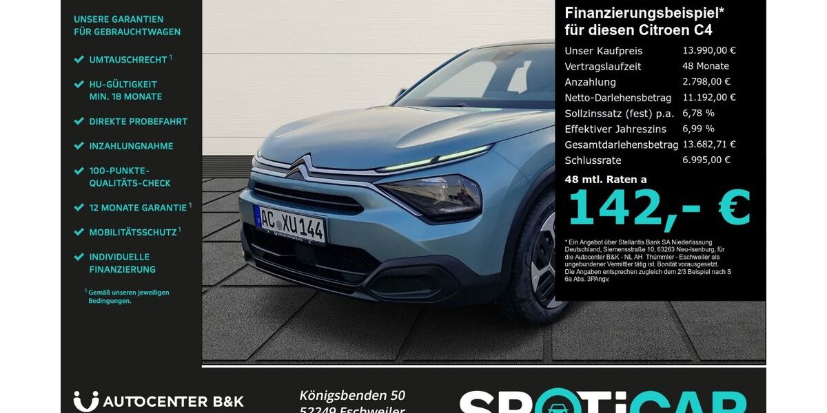 Citroen C4 25.000 km 13.990 &euro; Eschweiler 52249