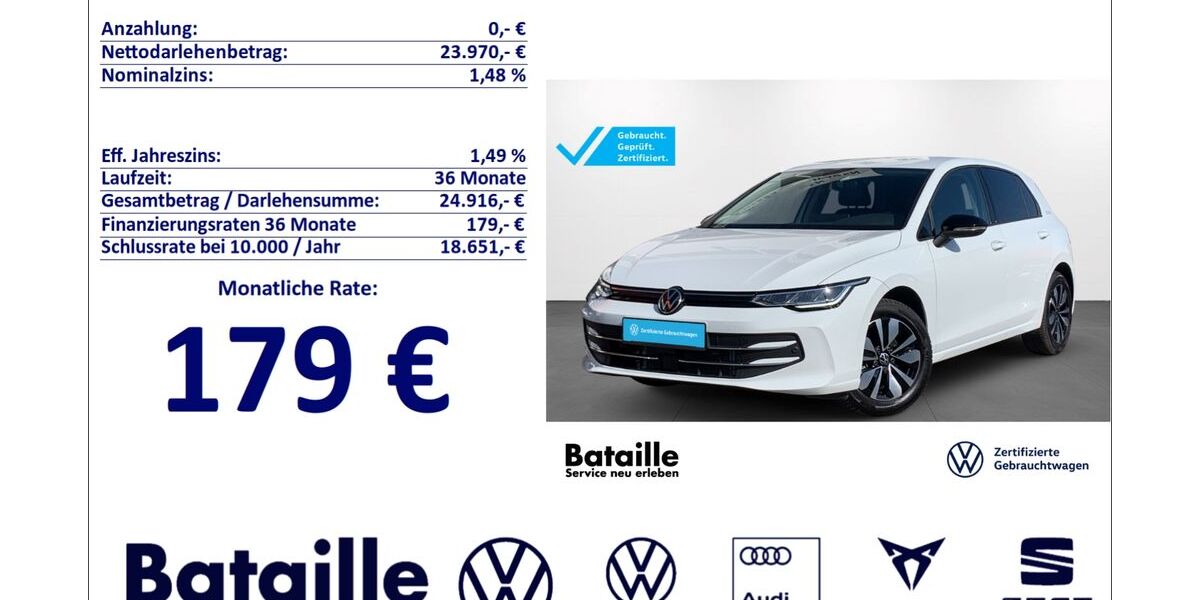 VW Golf 9.857 km 23.970 &euro; Jülich 52428