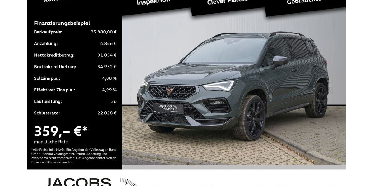 Cupra Ateca 4.444 km 34.790 &euro; Düren 52351