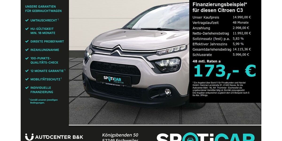 Citroen C3 18.950 km 14.990 &euro; Eschweiler 52249