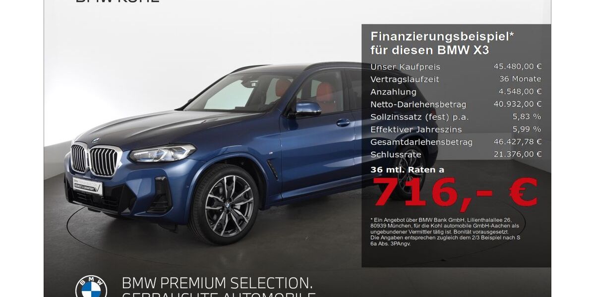 BMW X3 45.655 km 44.770 &euro; Aachen 52078