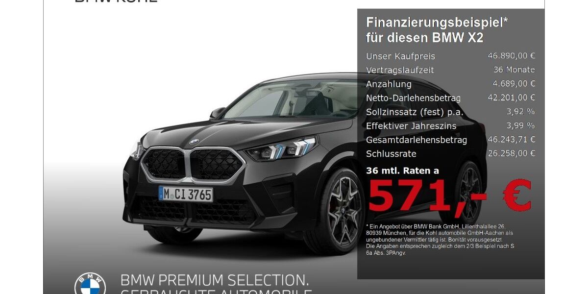 BMW X2 8.792 km 46.890 &euro; Aachen 52078