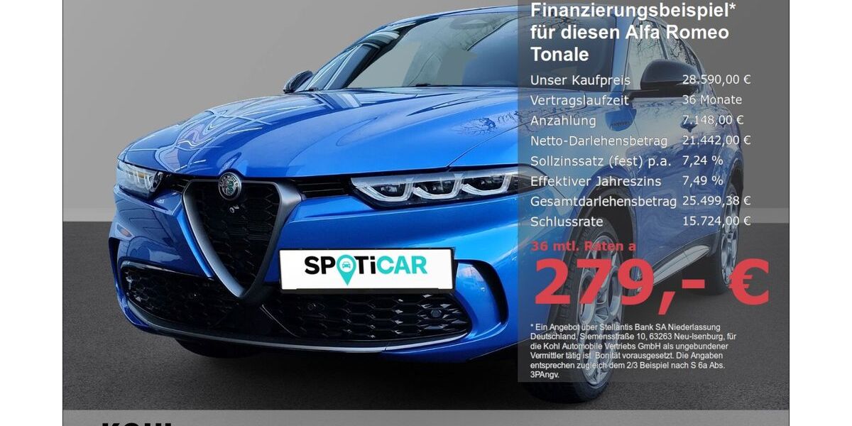 Alfa Romeo Tonale 25.200 km 28.390 &euro; Aachen 52078