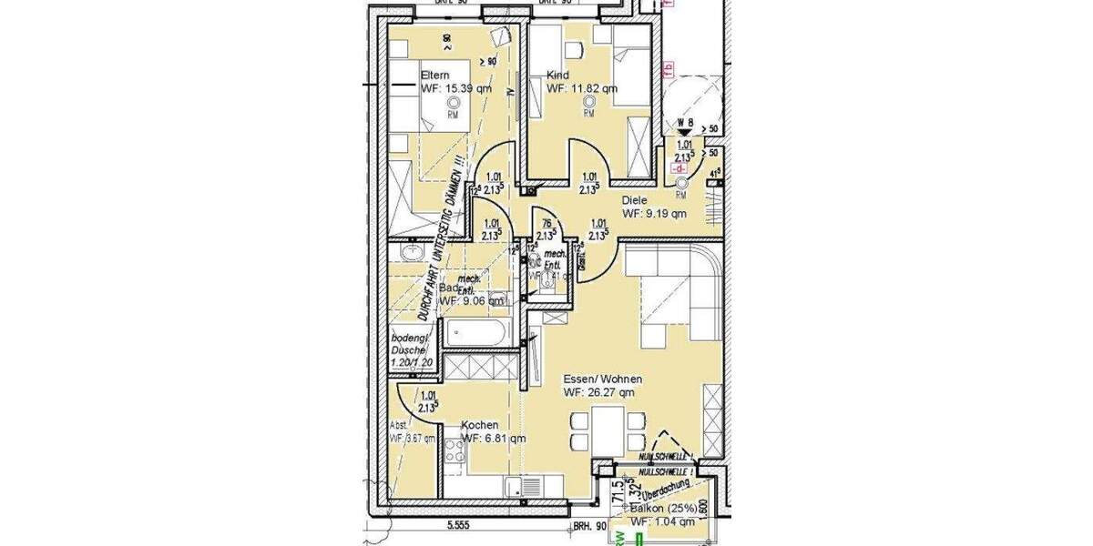 Etagenwohnung Geilenkirchen / Niederheid Tripsrath - 3 Zimmer, 84 m&sup2;, 354.700&euro; | Angebot:25686993
