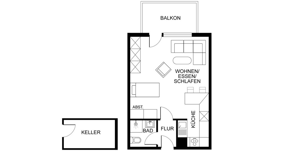 Kohlscheid – Klein, fein, renditestark: Vermietete Kapitalanlage mit Balkon - Etagenwohnung Herzogenrath | Angebot:27289369