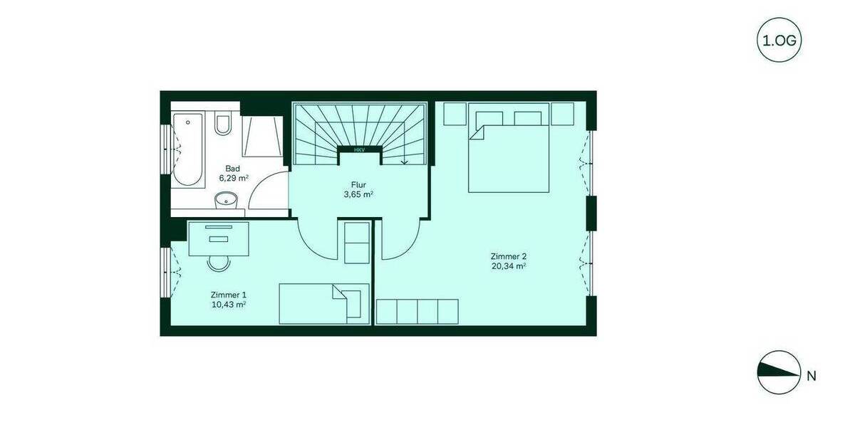 Reihenmittelhaus Düren Mariaweiler-Hoven - 4 Zimmer, 103 m&sup2;, 459.900&euro; | Angebot:26908845