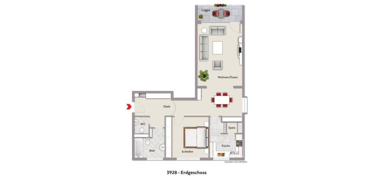 Etagenwohnung Aachen Aachen-Mitte - 2 Zimmer, 93 m&sup2;, 289.000&euro; | Angebot:26207150