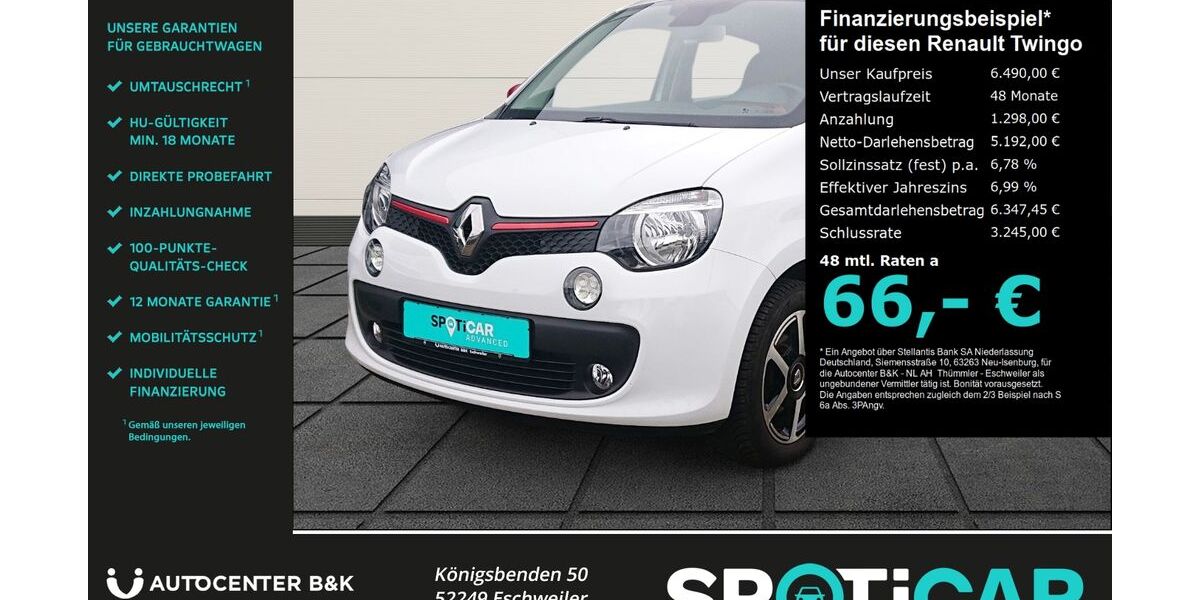 Renault Twingo 86.700 km 6.490 &euro; Eschweiler 52249