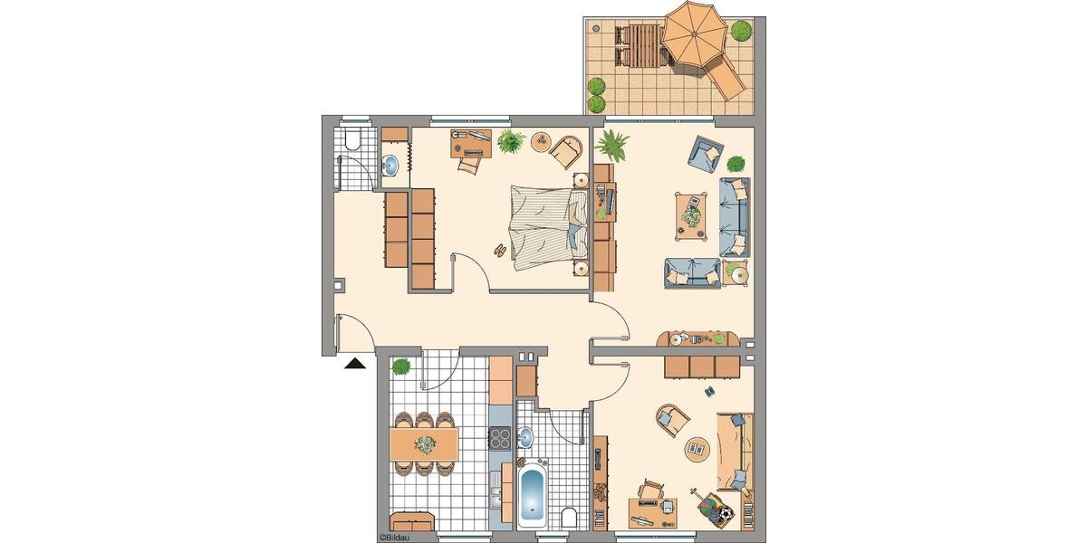 Etagenwohnung Stolberg (Rheinland) - 3 Zimmer, 88 m&sup2;, 819&euro; | Angebot:26635112