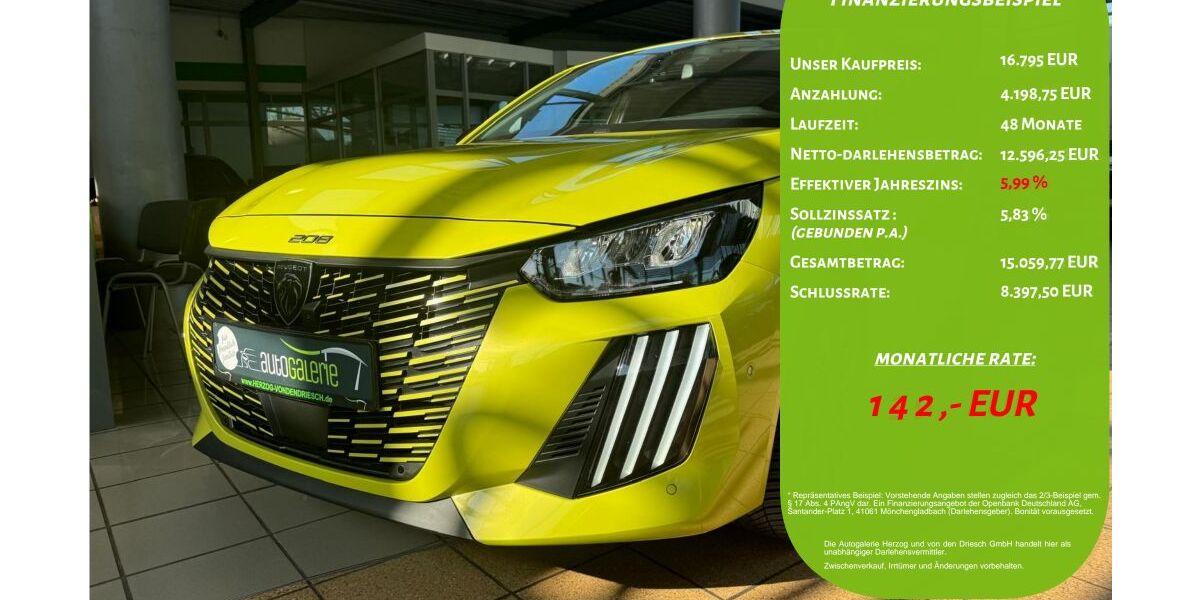 Peugeot 208 17.200 km 16.795 &euro; Geilenkirchen 52511