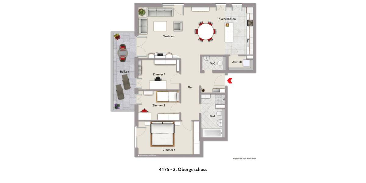 Etagenwohnung Aachen Aachen-Mitte - 4 Zimmer, 122 m&sup2;, 545.000&euro; | Angebot:26207187
