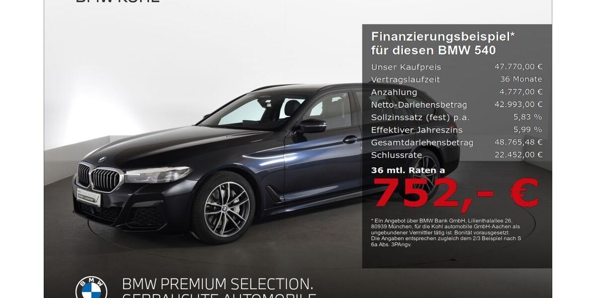 BMW 540 75.498 km 47.270 &euro; Aachen 52078