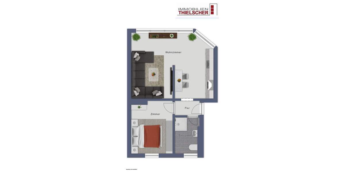 Etagenwohnung Übach-Palenberg / Palenberg Palenberg - 2 Zimmer, 63 m&sup2;, 600&euro; | Angebot:25820931