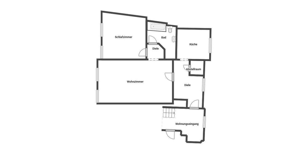 Etagenwohnung Stolberg (Rheinland) - 2 Zimmer, 65 m&sup2;, 520&euro; | Angebot:25720438