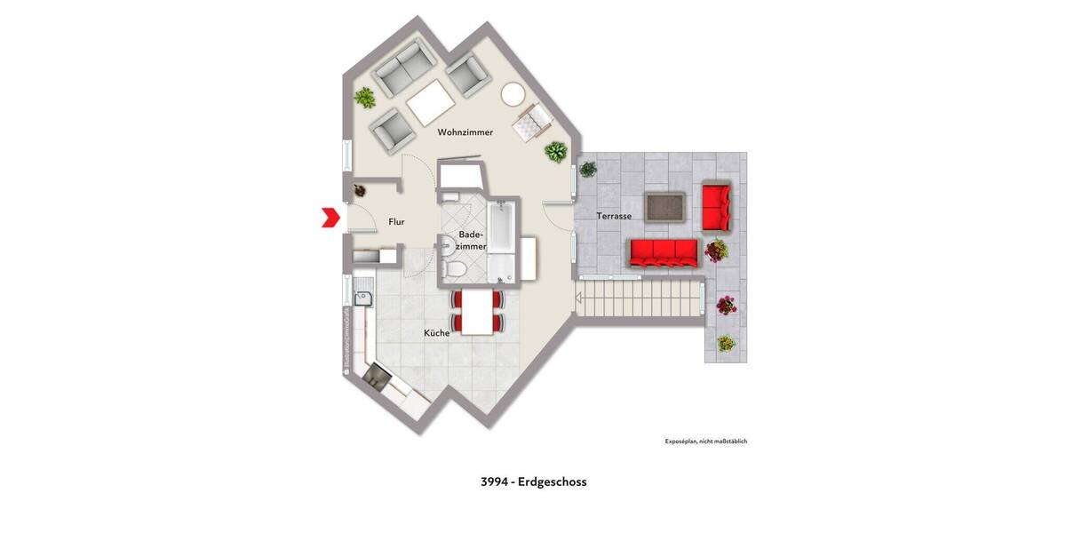 Etagenwohnung Aachen Laurensberg - 3 Zimmer, 96 m&sup2;, 279.000&euro; | Angebot:26207192