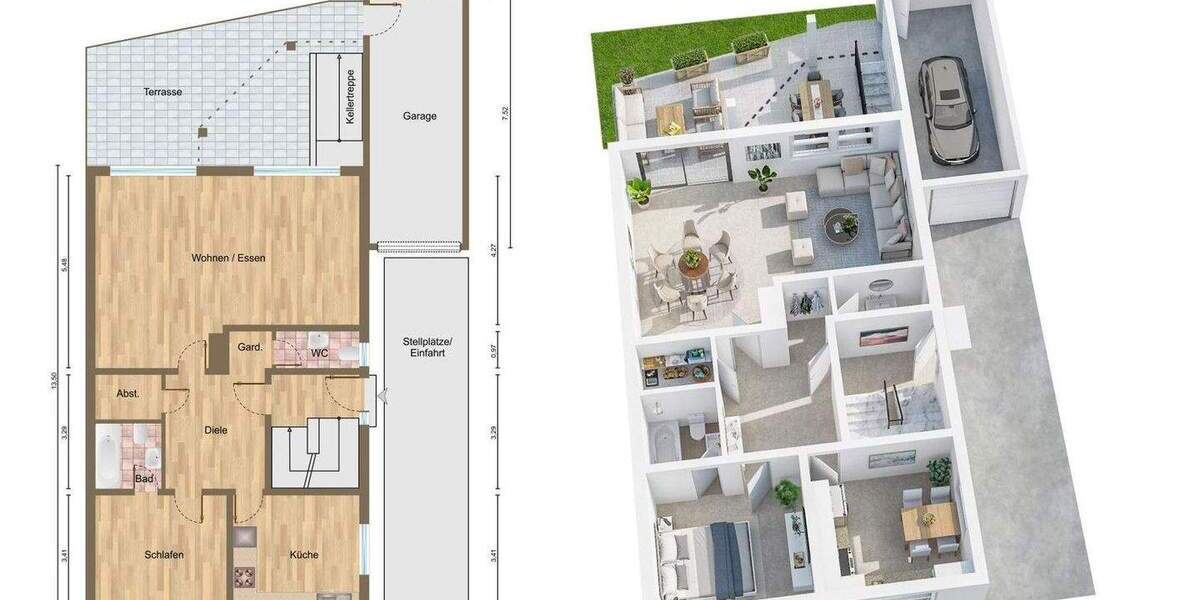 Doppelhaushälfte Aachen-Brand Brand - 9 Zimmer, 235 m&sup2;, 698.000&euro; | Angebot:25724149