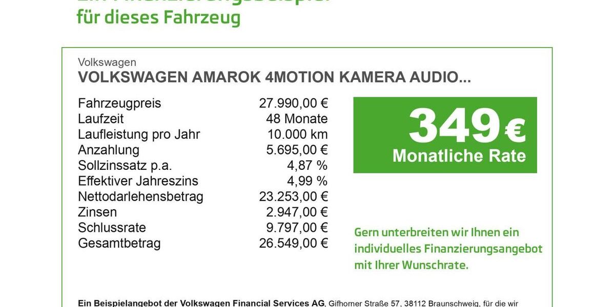 VW Amarok 144.444 km 27.990 &euro; Düren 52353