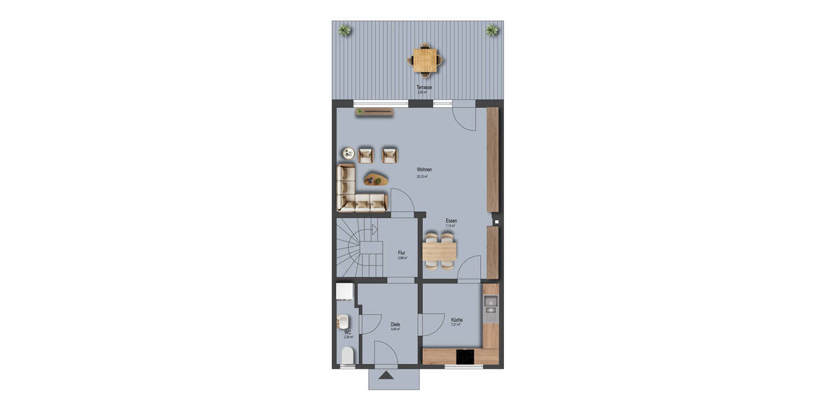 Reihenmittelhaus Erkelenz - 4 Zimmer, 102 m&sup2;, 289.000&euro; | Angebot:26319116