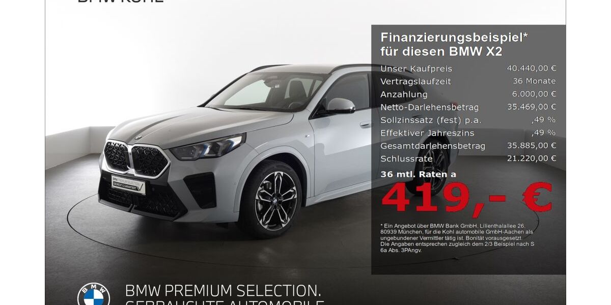 BMW X2 14.960 km 40.440 &euro; Aachen 52078