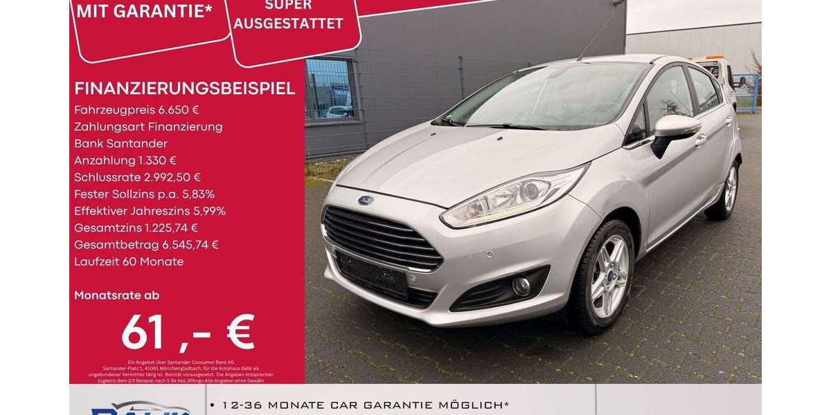 Ford Fiesta 26.000 km 6.450 &euro; Übach-Palenberg 52531