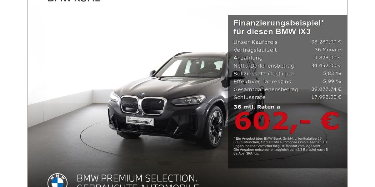 BMW iX3 34.232 km 38.280 &euro; Aachen 52078