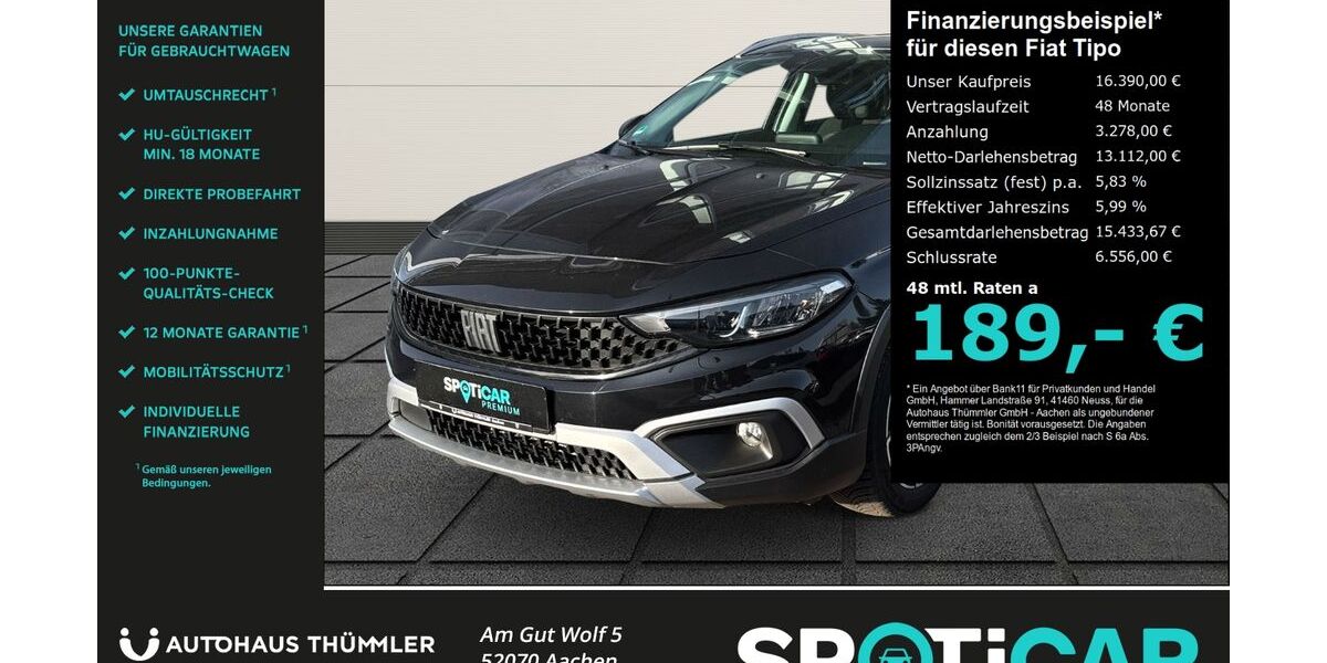 Fiat Tipo 72.450 km 16.390 &euro; Aachen 52070