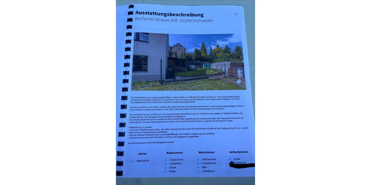 Einfamilienhaus Eschweiler - 5 Zimmer, 87 m&sup2;, 169.000&euro; | Angebot:26739376