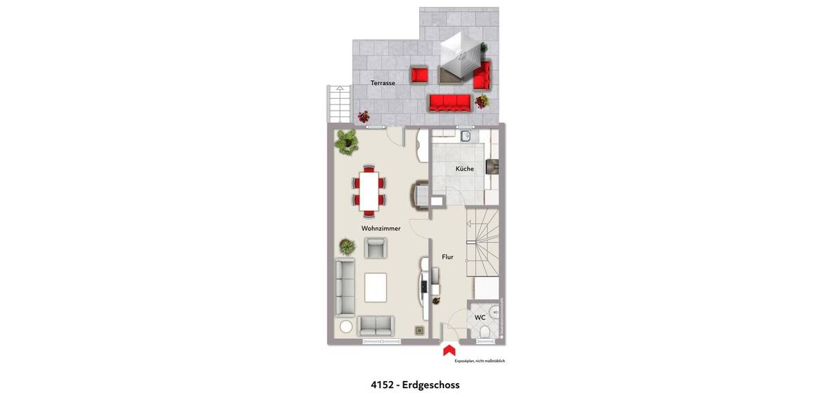 Reihenendhaus Herzogenrath Merkstein - 5 Zimmer, 120 m&sup2;, 319.000&euro; | Angebot:26207168