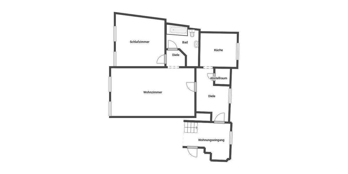 Etagenwohnung Stolberg Liester - 2 Zimmer, 65 m&sup2;, 520&euro; | Angebot:25742782