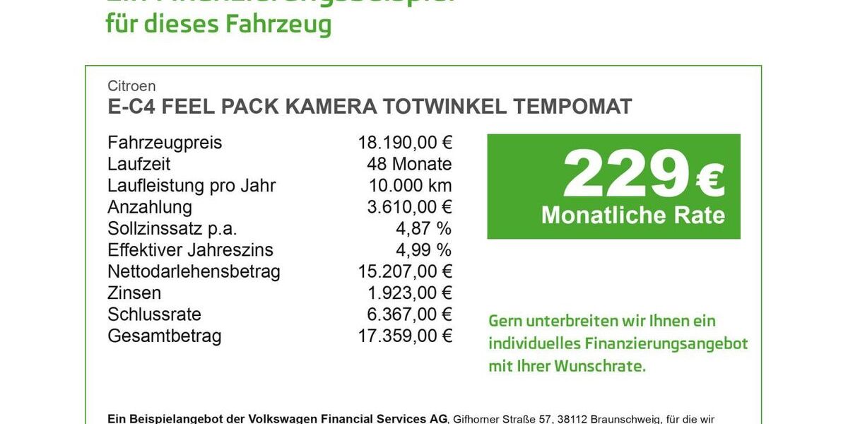 Citroen C4 39.000 km 18.190 &euro; Düren 52353