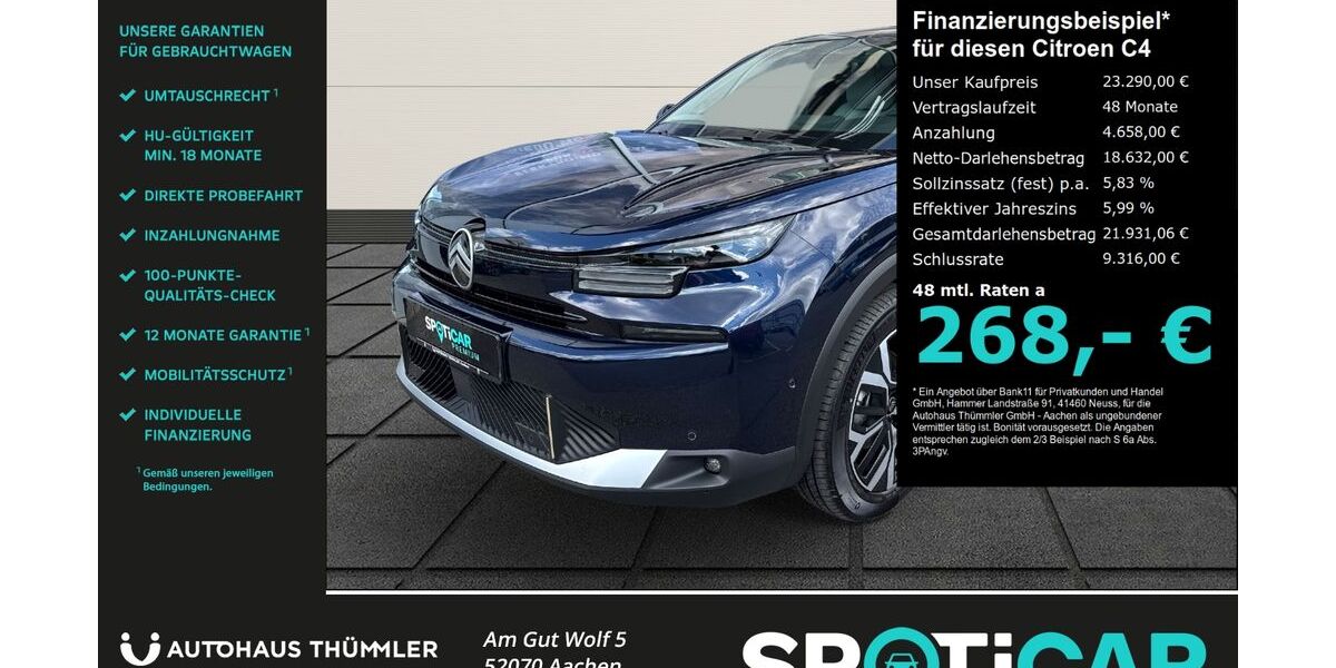 Citroen C4 6.999 km 23.290 &euro; Aachen 52070