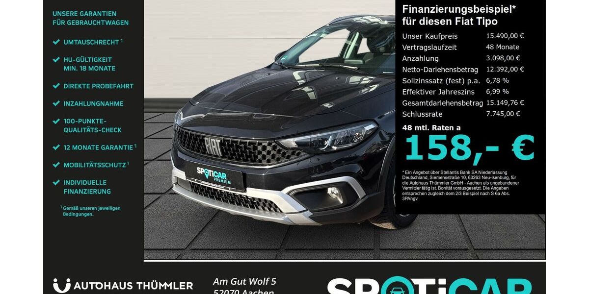 Fiat Tipo 72.450 km 15.490 &euro; Aachen 52070