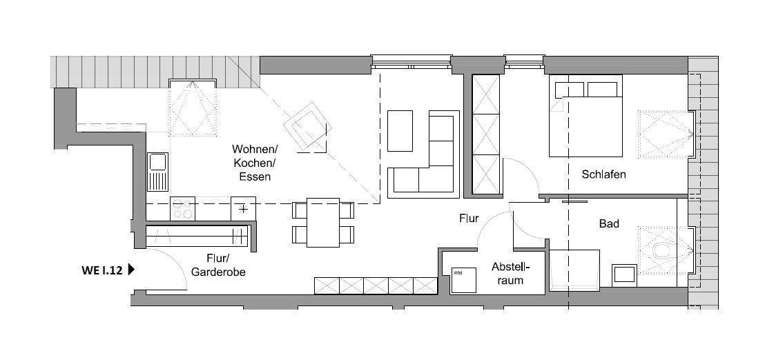 Etagenwohnung Herzogenrath - 2 Zimmer, 63 m&sup2;, 238.300&euro; | Angebot:25674580