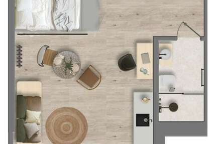 Zimmer Aachen Burtscheid - 1 Zimmer, 1.310&euro; | Angebot:25527590