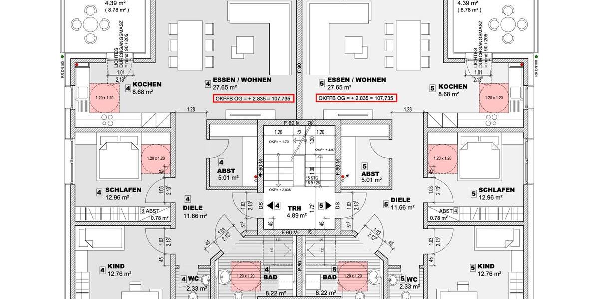 Etagenwohnung Übach-Palenberg Palenberg - 3 Zimmer, 91 m&sup2;, 1.269&euro; | Angebot:26623761