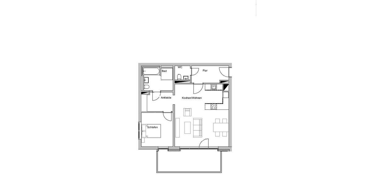 Etagenwohnung Aachen Aachen-Mitte - 2 Zimmer, 76 m&sup2;, 1.216&euro; | Angebot:26243947