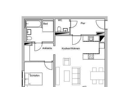 Wohnung Aachen Aachen-Mitte - 2 Zimmer, 76 m&sup2;, 1.216&euro; | Angebot:26243947