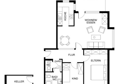 Kohlscheid – Gut vermietete 3-Zimmer-Wohnung mit Garten - Wohnung Herzogenrath | Angebot:27289343